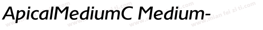 ApicalMediumC Medium字体转换